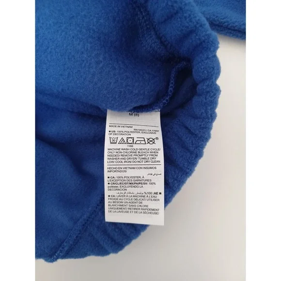 NWT Cozy Microfleece Pullover Hoodie Unisex Girls Size M 8 - Picture 8 of 8